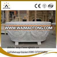 Bathroom Solid Marble Bathtub With Legs