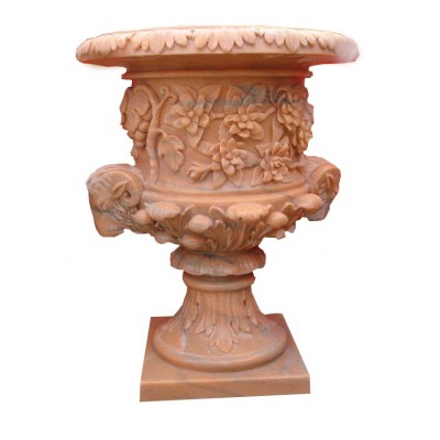 Low price nature marble garden flower pot